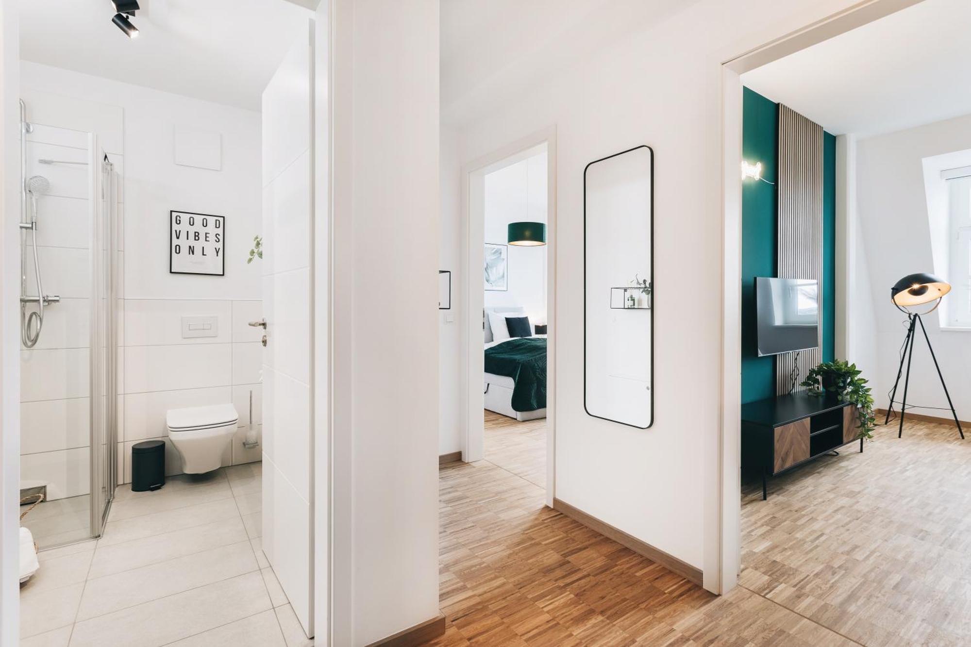 Oasis Appart - Wohnen In Dresden - Netflix - Tiefgarage - Dachterrasse 部屋 写真